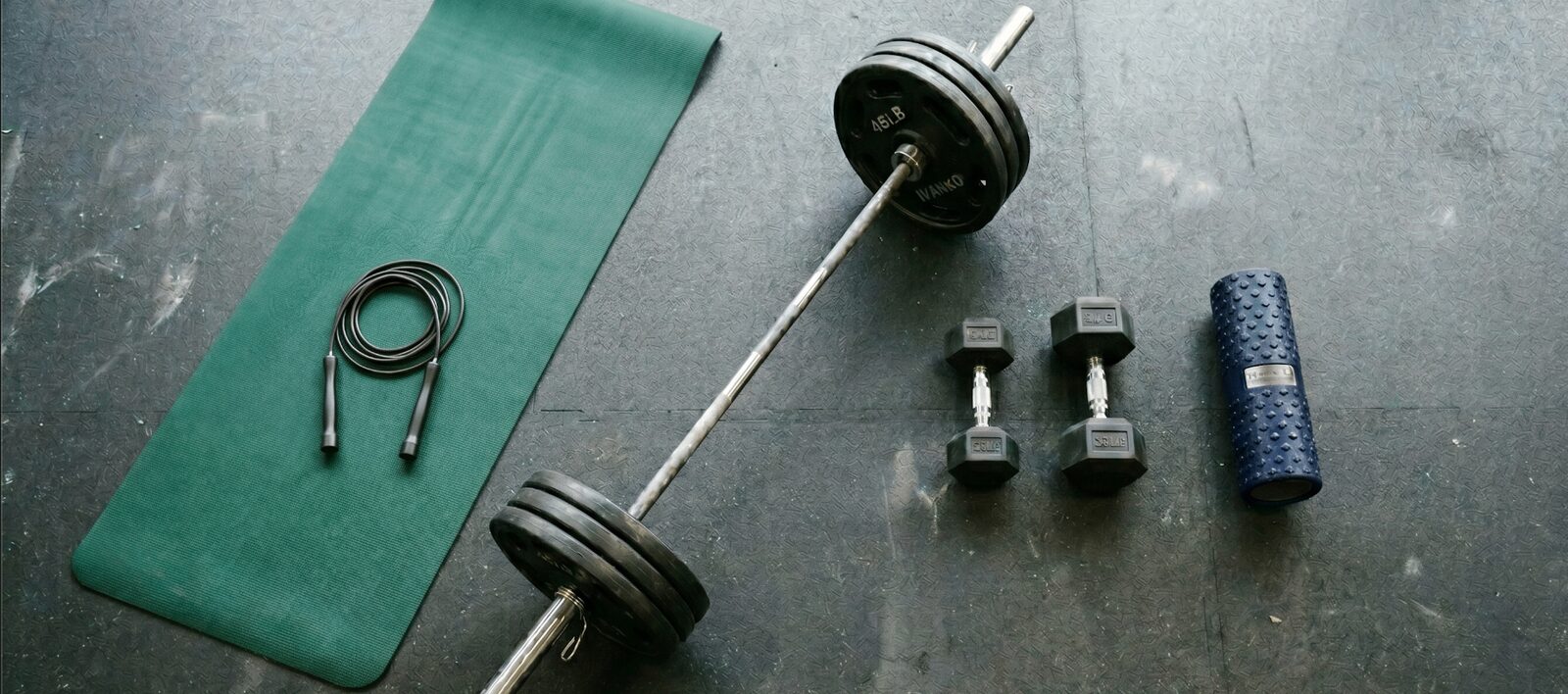 Capsule equipment laid out on the gym floor